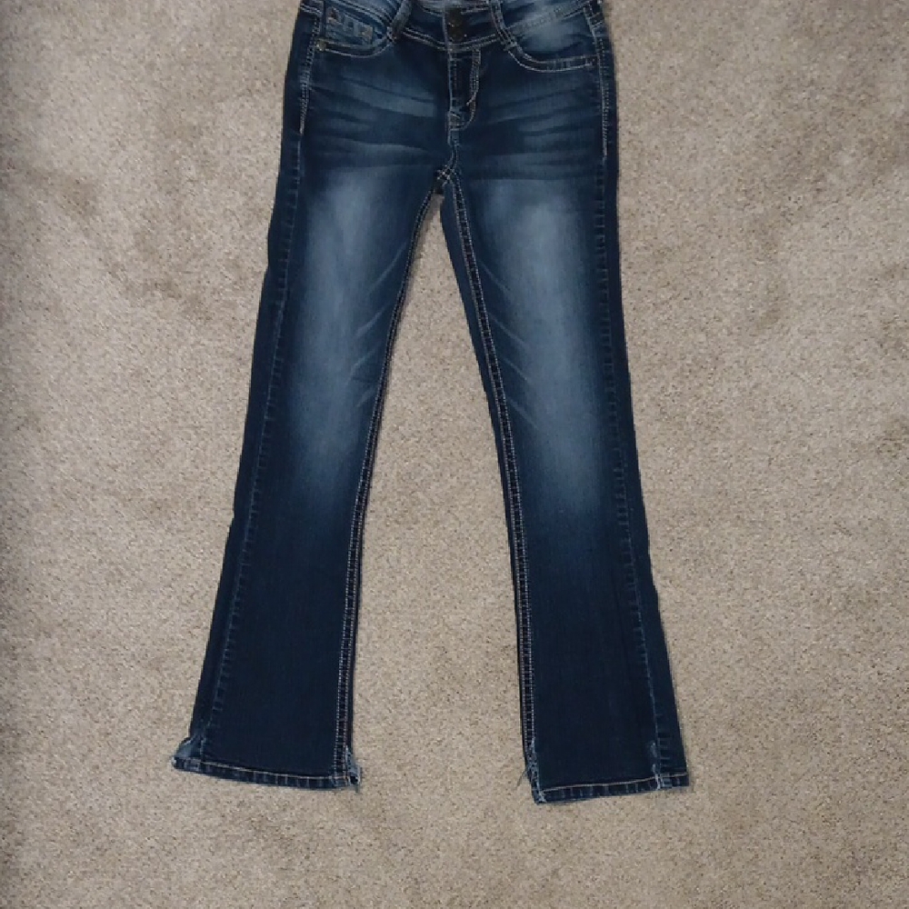 Women's Boot Cut Jeans in Deep Blue